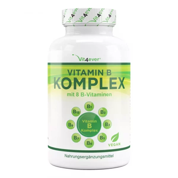 Vitamin B-komplex - 8 B-vitaminer - 500 tabletter